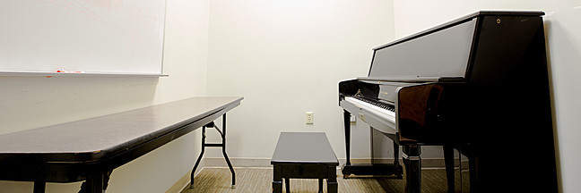 Sproul Hall music practice room